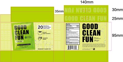20 pocket label - 20 pocket green